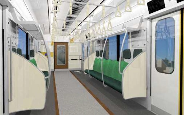 6ドア車の置換え用として導入される「新造4ドア車両」のイメージ。来年1月から営業運行が始まる。