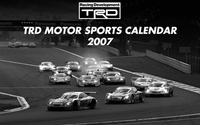 2007 TRDモータースポーツカレンダー発売