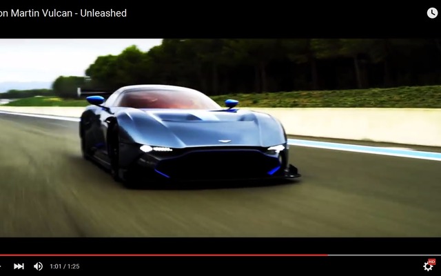 アストンマーティンヴァルカンの最新映像
