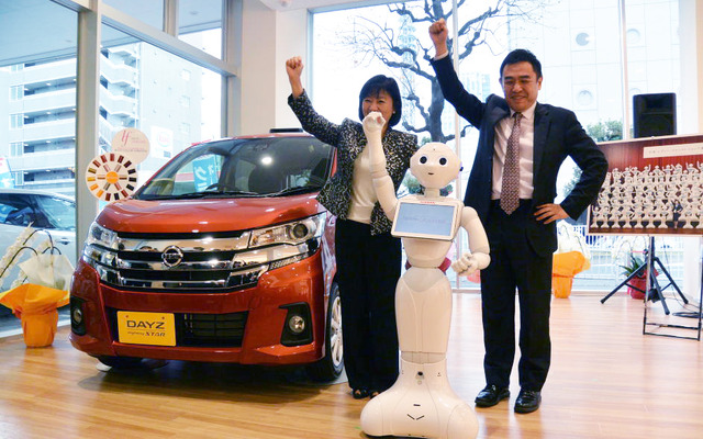 日産 Pepper 導入店舗 取材会