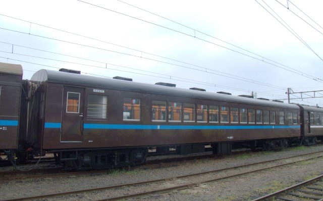 大井川鐵道はお座敷車を使った「SLおでん列車」を来年1月から3月にかけて運行する。写真はお座敷車のナロ80形（ナロ80 1）。
