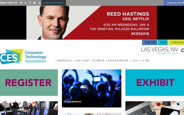 「CES 2016」サイト