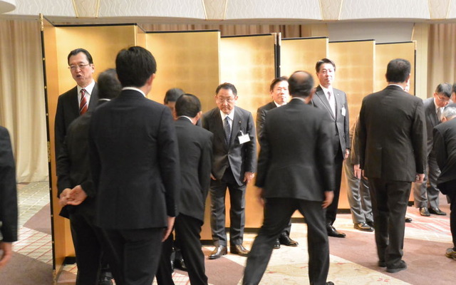 自動車工業団体賀詞交歓会での豊田章男社長
