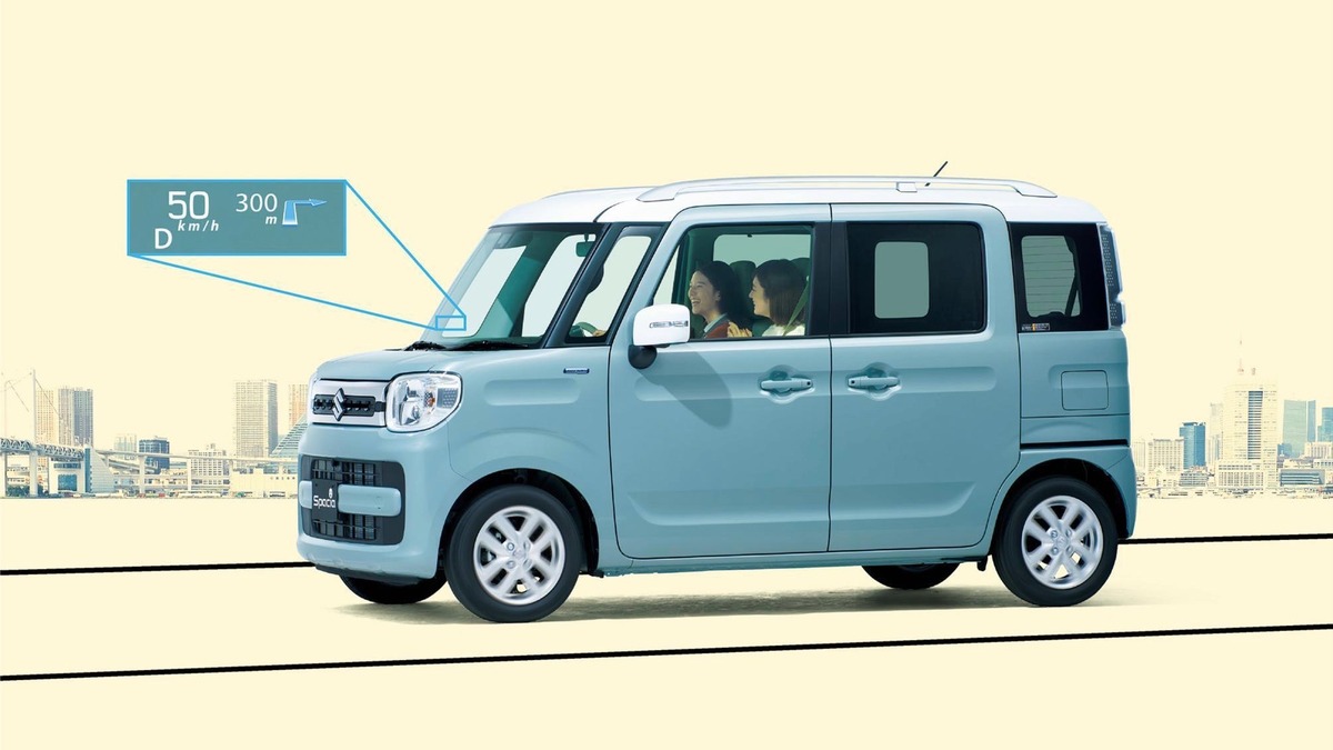 軽自動車で初のヘッドアップディスプレイ スズキ スペーシアが採用 デンソーが開発 レスポンス Response Jp 軽自動車で初のヘッドアップディスプレイ スズキ スペーシアが採用 デンソーが開発 レスポンス Response Jp
