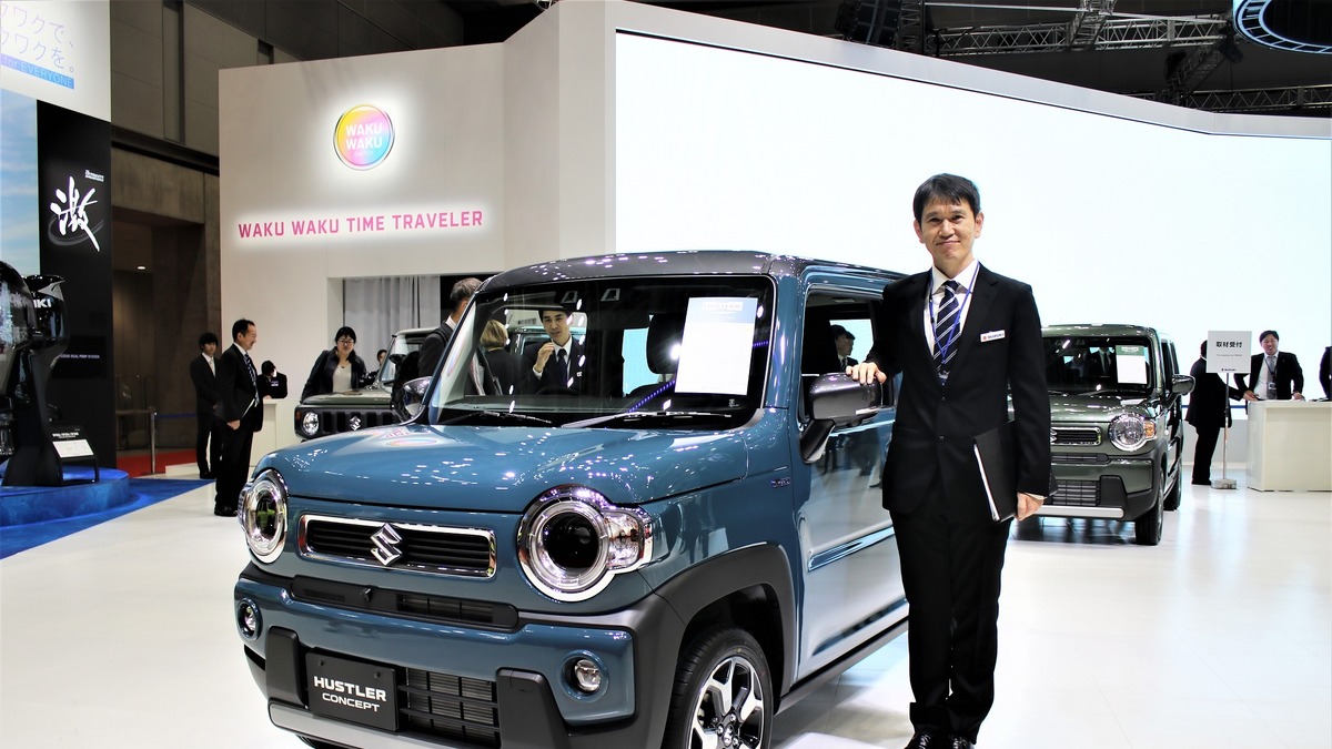 楽しくなるアイコンは残した スズキ ハスラー コンセプト 東京モーターショー19 デザイナーインタビュー レスポンス Response Jp 楽しくなるアイコンは残した スズキ ハスラー コンセプト 東京モーターショー19 デザイナーインタビュー レスポンス Response Jp