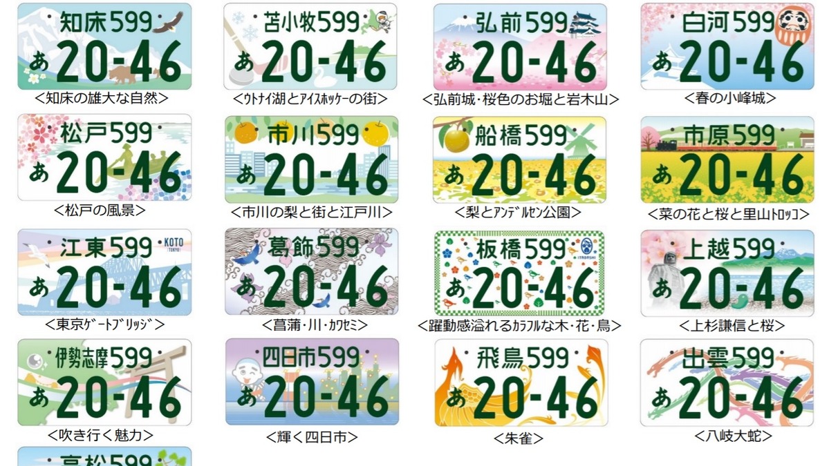地方版図柄入りナンバー 新たに導入する17地域での交付日を決定 レスポンス Response Jp