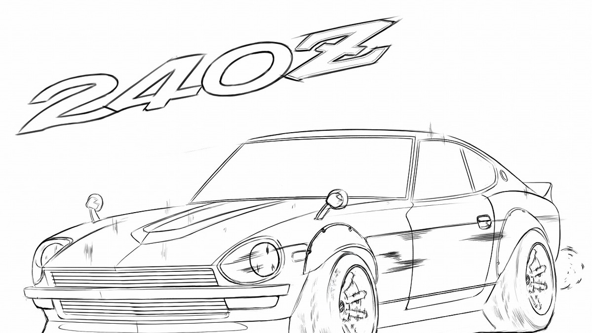日産デザインチーム 23枚のぬり絵を提供 Drawdrawdrawキャンペーン開始 動画 レスポンス Response Jp