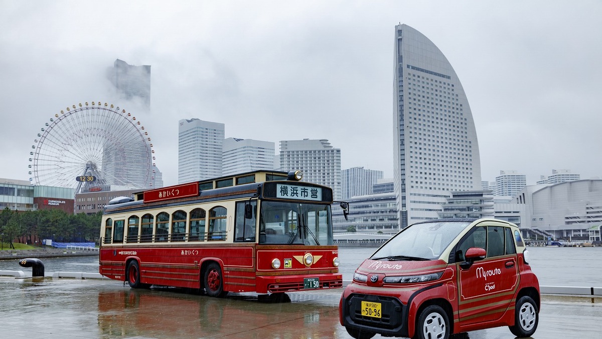 トヨタの超小型ev C Pod ショートタイムレンタカーとして横浜都心臨海部に登場 レスポンス Response Jp
