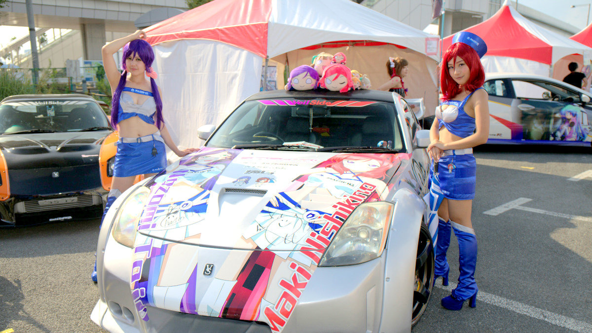 ピーカン天気で痛車満載 痛gふぇすた In お台場 1000台の痛車が集結 レスポンス Response Jp