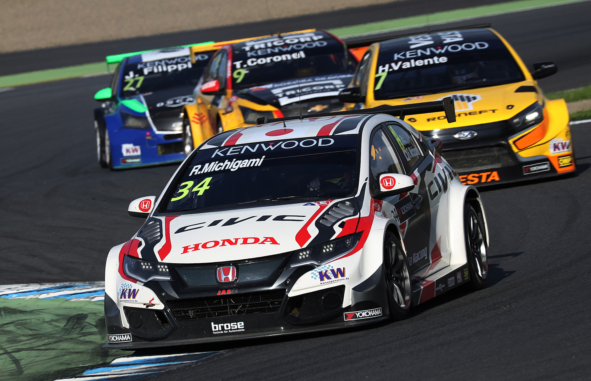EBBRO 1/43 Honda CIVIC WTCC 2016 道上龍 エブロ ホンダ シビック WTCC 2016 No.12 R.Huff WHITE/GREEN