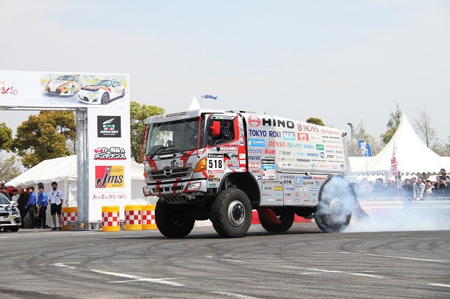 ダカールラリー参戦の日野レンジャー、デモ走行や乗車体験を予定