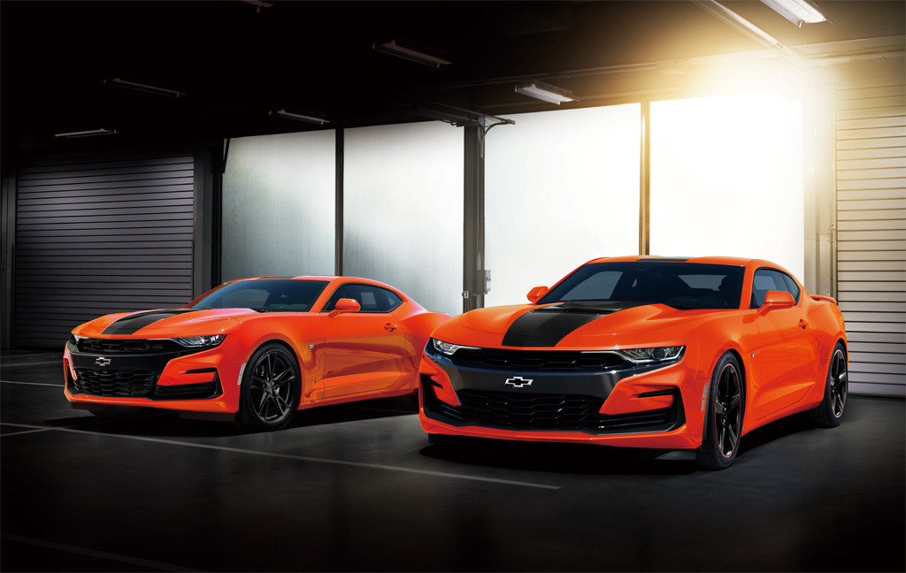 シボレー カマロ 改良新型】オレンジカラーの「ローンチ シボレー カマロ 改良新型】オレンジカラーの「ローンチ