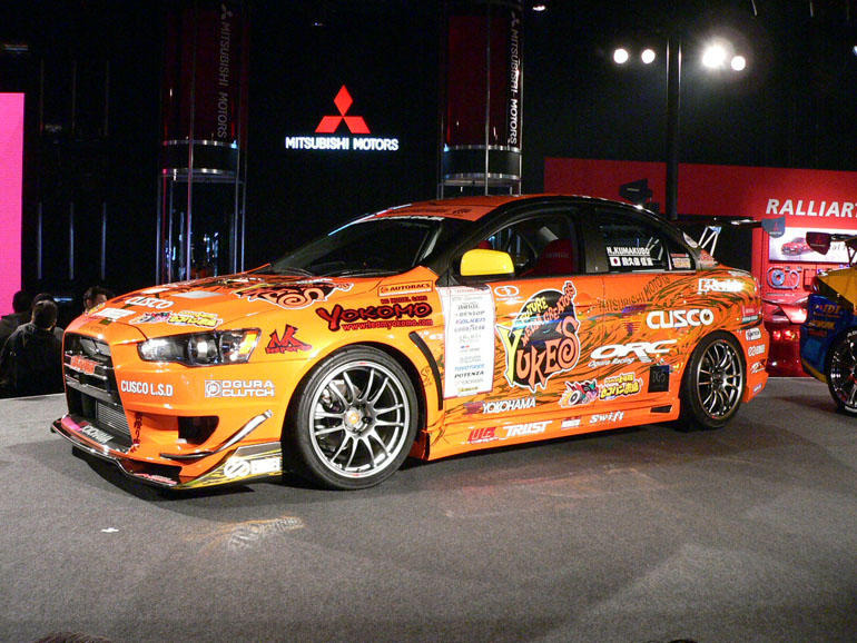 東京オートサロン08】三菱 ランエボX TEAM ORANGE D1-GP 東京オートサロン08】三菱 ランエボX TEAM ORANGE D1-GP