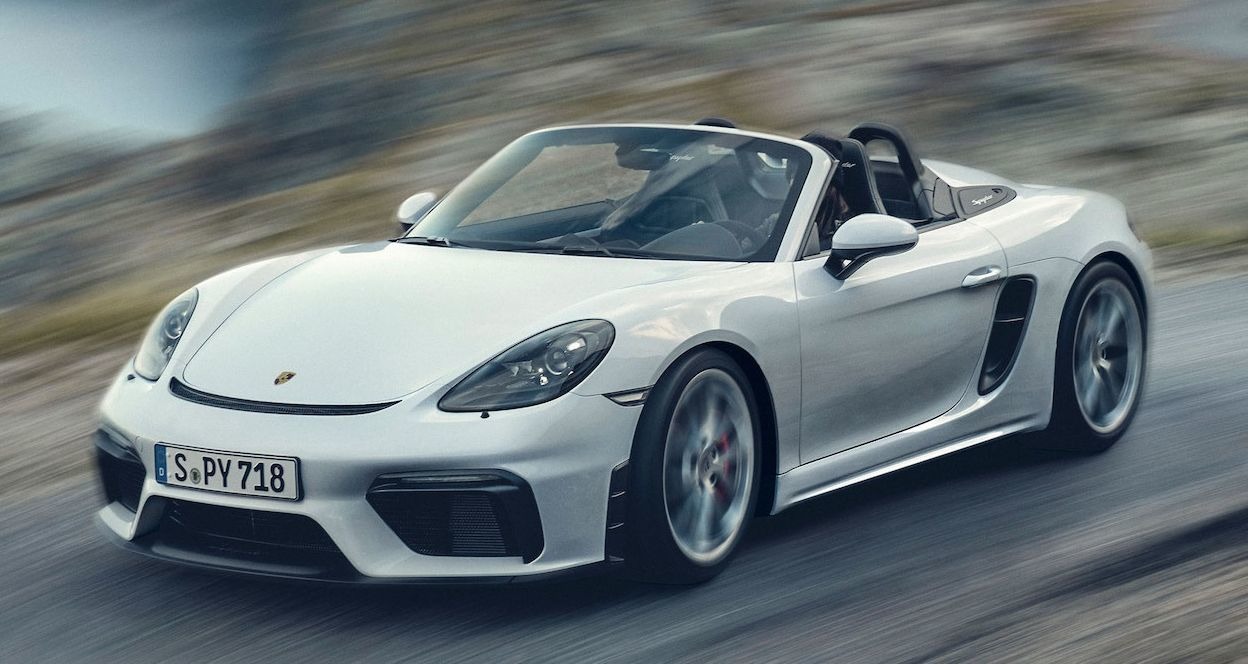 Porsche 981 Boxster Spyder 718 Cayman 1/43 White Limited