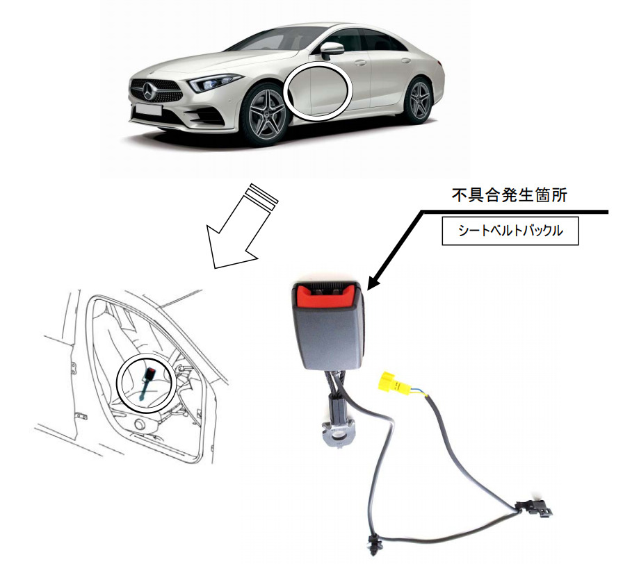 メルセデスベンツ Cクラスなど50車種1万4000台をリコール シートベルトバックルに不具合 レスポンス Response Jp