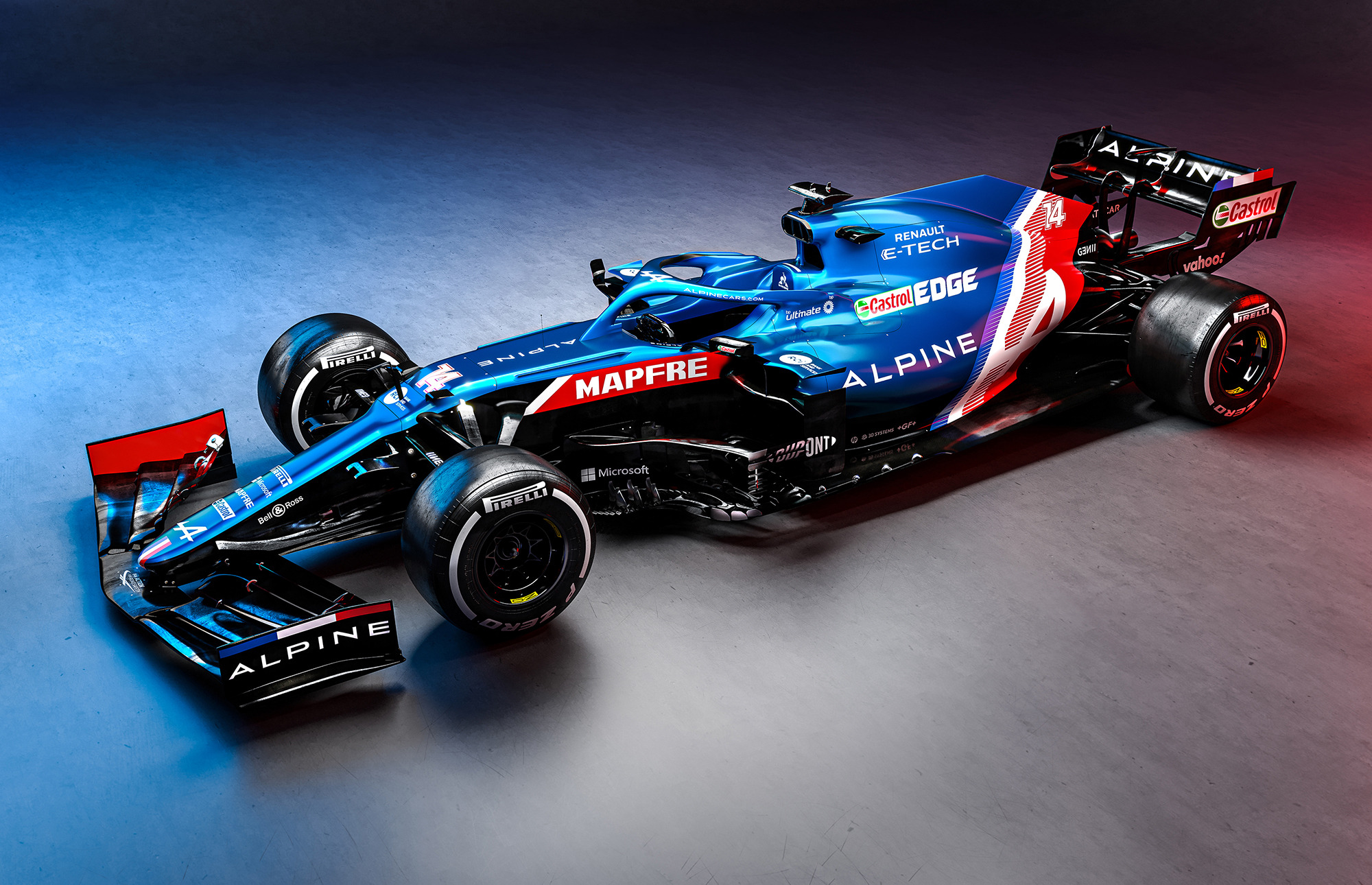 見事な創造力 F1】アルピーヌF1、2021年マシン『A521』レーシングカラー公開 F1