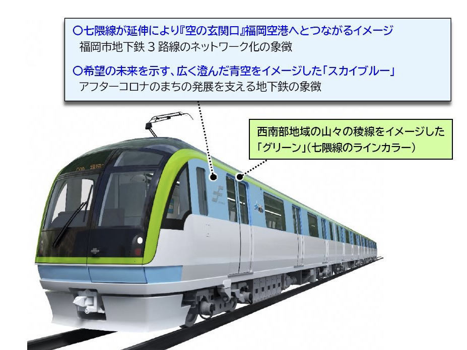 福岡市営地下鉄七隈線の新型車両は2月9日から運行…2023年3月の