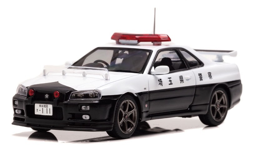 R34パトカー、埼玉県警 スカイラインGT-R 最後の1台を1/43 R34パトカー、埼玉県警 スカイラインGT-R 最後の1台を1/43