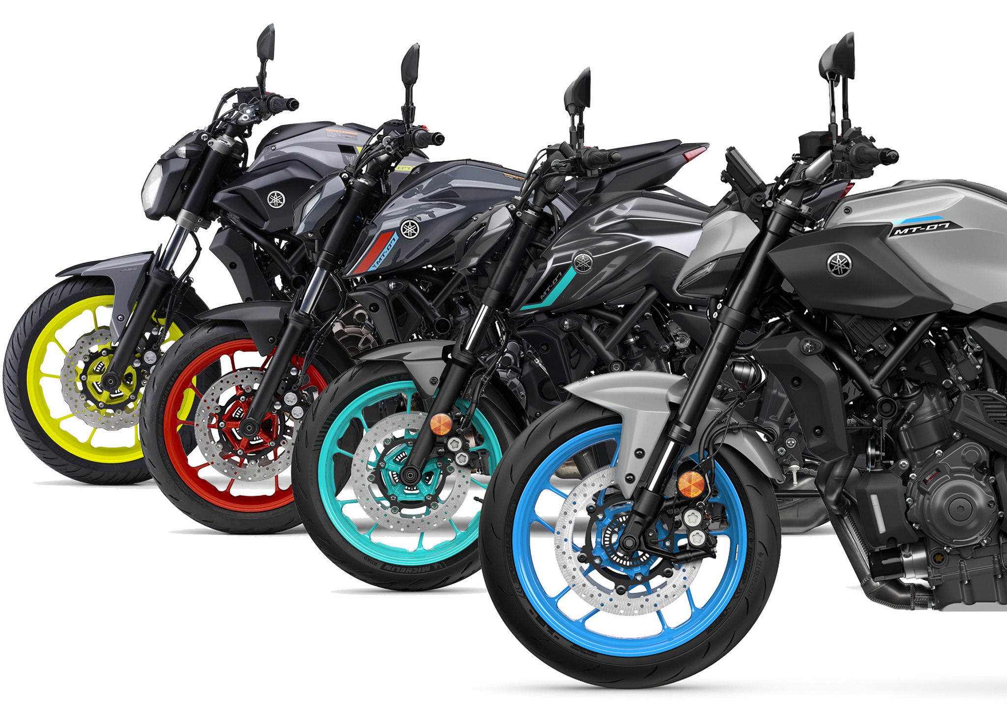 MT09 MT07 リヤホイール またもやホイール色に衝撃！ 新型『MT-07』の斬新カラーをヤマハ