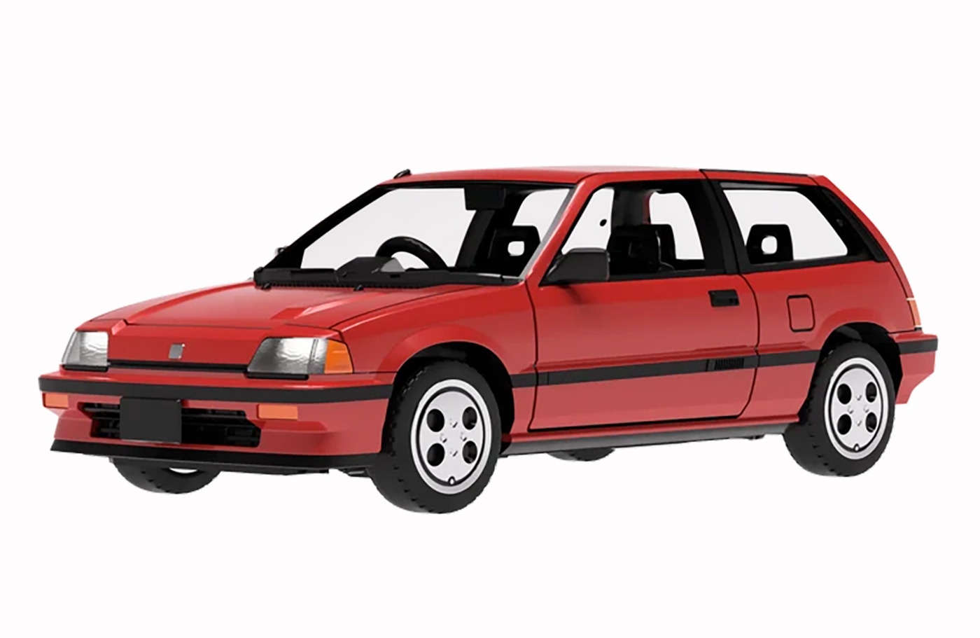 【海外輸入】 CIVIC ☆絶版希少!☆HONDA シビック 前期型 白【E-AT 1/43 Si ミニカー