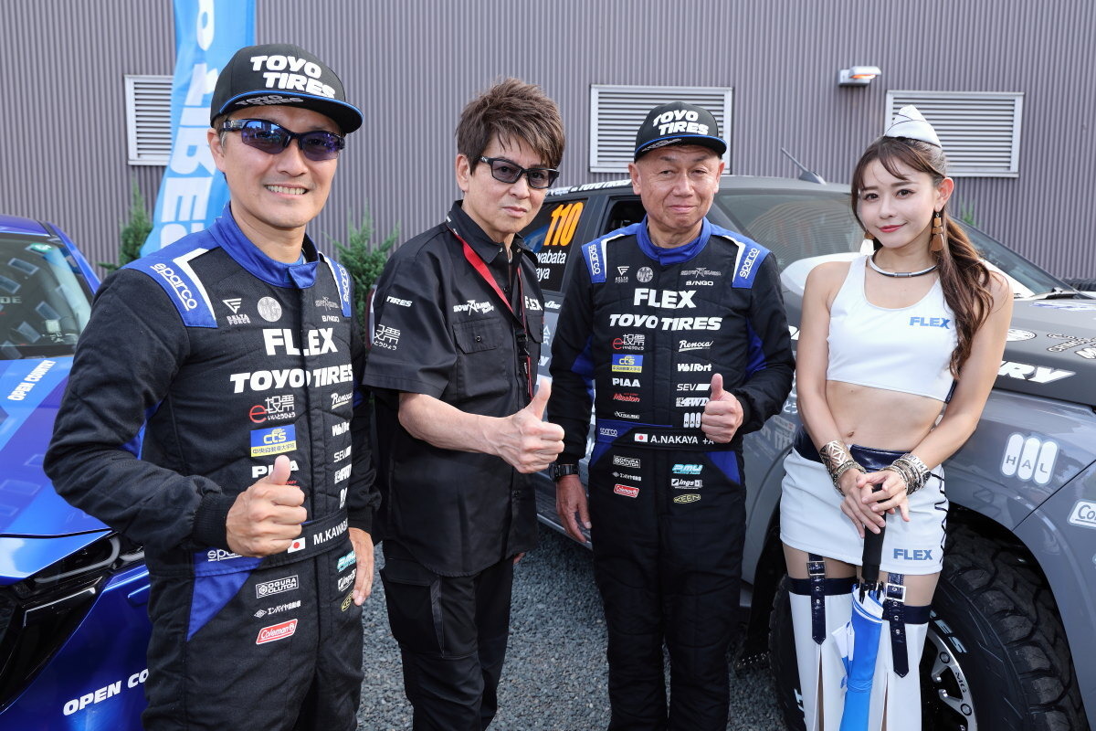 哀川翔の「FLEX SHOW AIKAWA Racing」、2025年ラリー参戦体制を