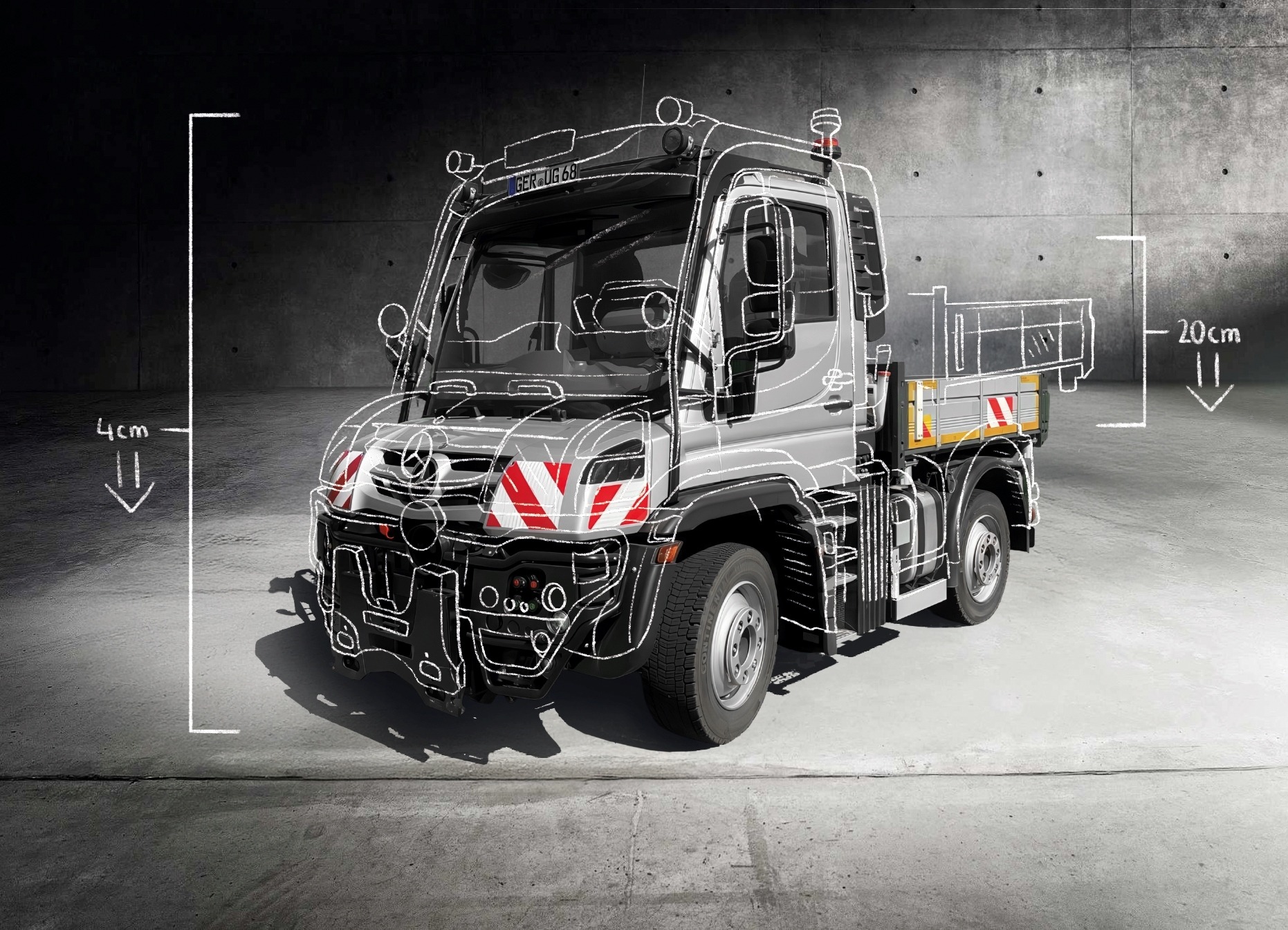 unimogu専用 メルセデスベンツ『ウニモグ』、低床仕様登場…荷台高1200mm以下