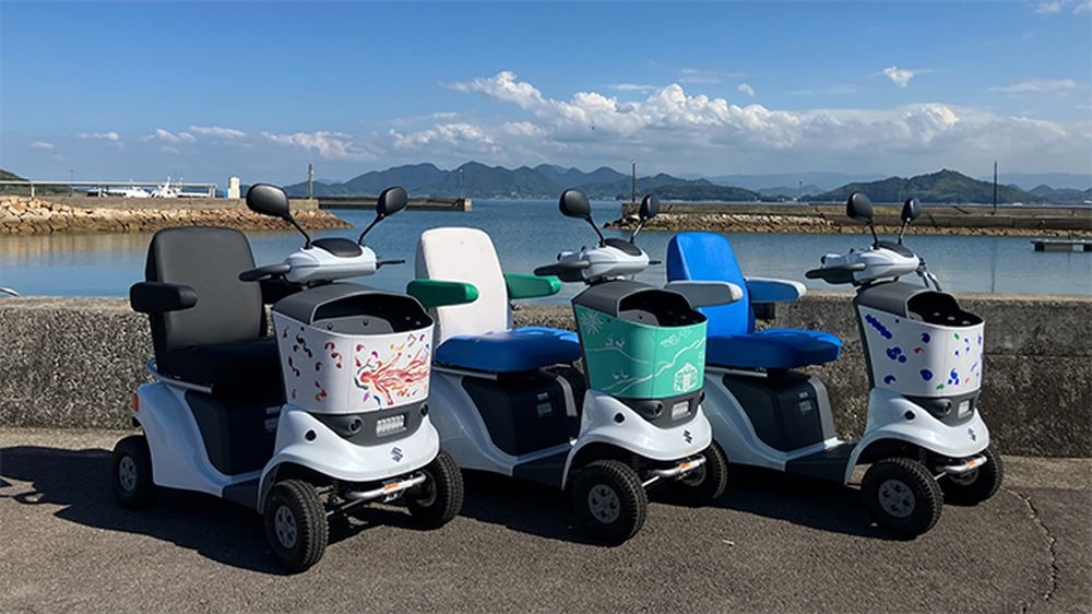 メタモン様送料無料！※離島は除く　スズキ 電動カート　セニアカー　管理番号17 スズキ、セニアカー活用で離島観光を支援…瀬戸内海の粟島で実証開始