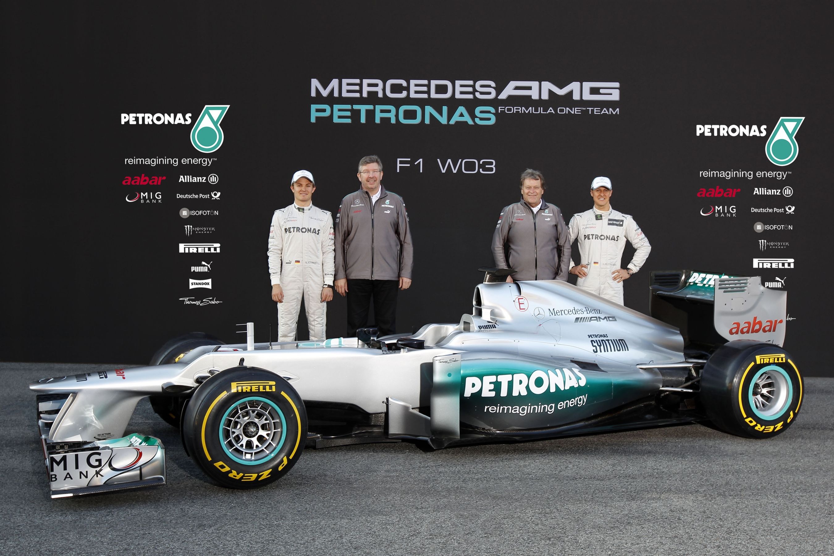 ☆1/18 メルセデス AMG ペトロナス W03 No.7 F1 2012 ベルギーGP