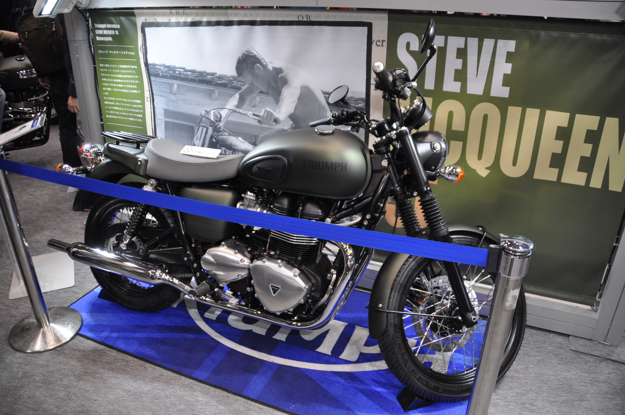 東京モーターサイクルショー12】トライアンフ、スティーブ
