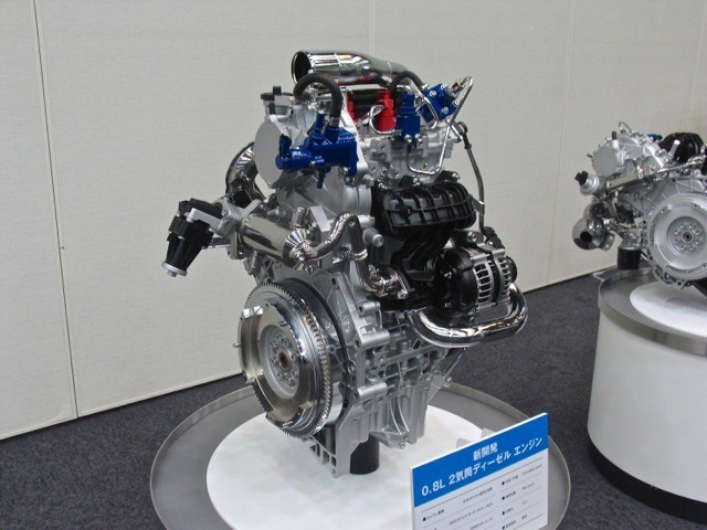 スズキの四輪技術】ディーゼル2気筒開発のヒントは二輪技術から