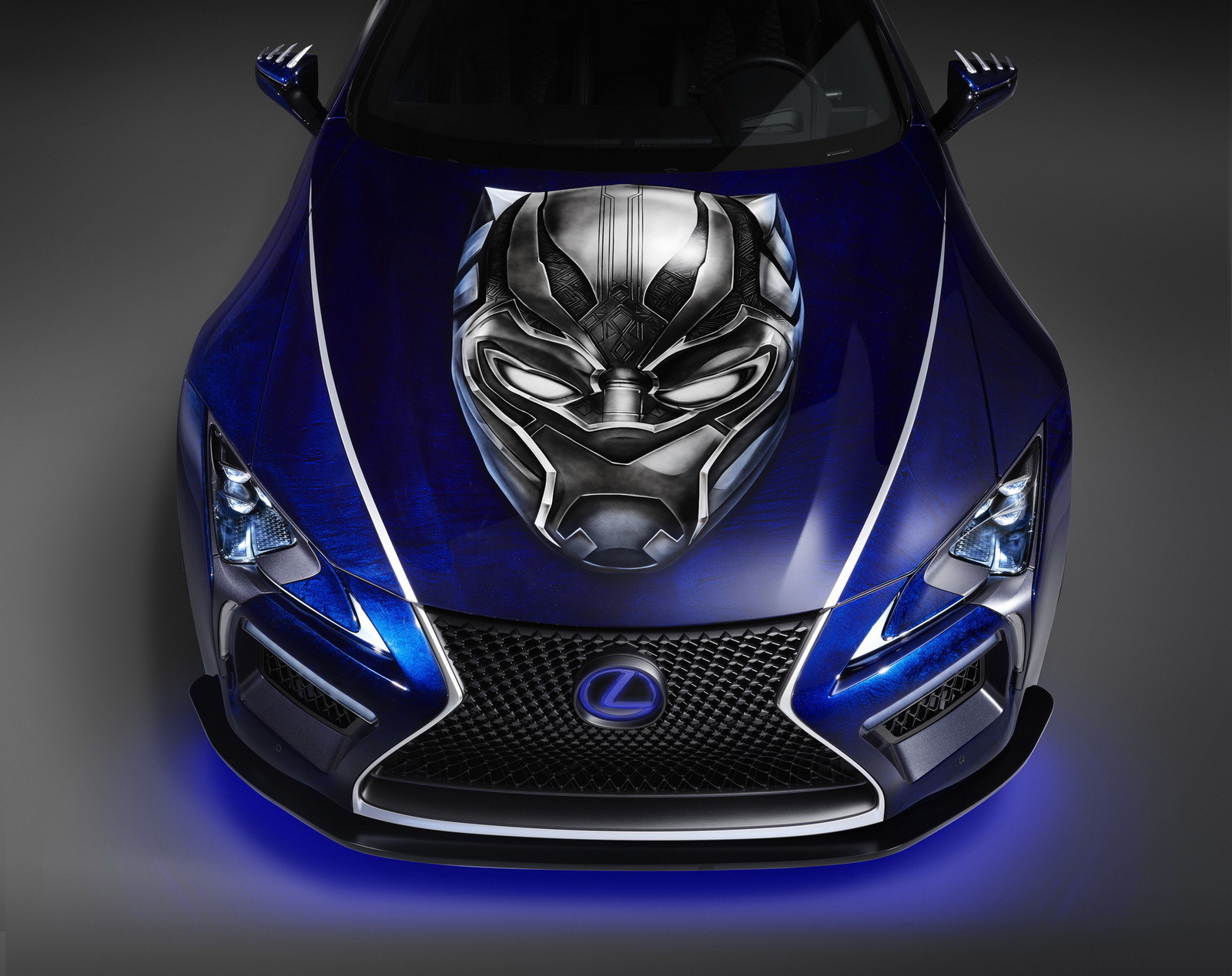 Sema 17 レクサス Lc の映画 ブラックパンサー 仕様登場へ ビブラニウムからブーストパワー想定 2枚目の写真 画像 レスポンス Response Jp