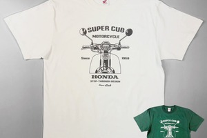 ホンダ『スーパーカブ』をデザイン、半袖Tシャツ販売開始 画像