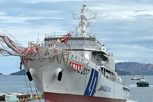 海上保安庁3500トン型巡視船「ひろしま」進水、長期任務に活躍するPL 画像