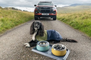 いすゞ『D-Max』で愛犬とアウトドアを楽しむ、公式アクセサリー英国発表…「Ruffwear」とコラボ 画像