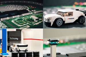 ハンコックとレゴ公認作家、アジア最大規模のタイヤテストコース再現…レゴブロック約8000個で 画像