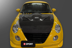 初代『コペン』をスパルタンにドレスアップ！ D-SPORT、カーボンボンネットとスポーツグリルを発売 画像