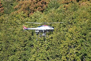 ヤマハ発動機、無人ヘリでリモートセンシング森林情報解析の共同実証開始 画像