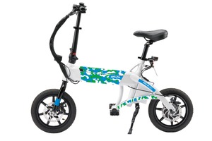 電動サイクル「NFR-01」、ファミマコラボ第2弾の「ブルー×グリーン」展示…ジャパンモビリティショー2025 画像