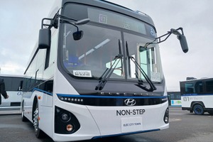 ヒョンデの電気バス「ELEC CITY TOWN」、関西万博で好評のEVを東京で披露へ…バステクin首都圏 画像