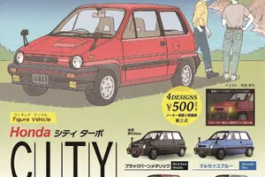 ホンダの名車『シティターボ』がカプセルトイに、予約限定で「モトコンポ」付属…2026年3月発売 画像