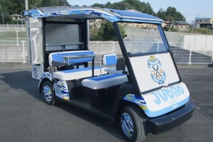 ヤマハ発動機のゴルフカーがベース、データ分析サポートカー開発…サッカー「ジュビロ磐田」向けに 画像