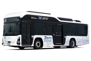 日野の大型路線EVバス、国内初納車へ…熊本県で2026年3月運行開始 画像