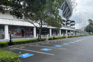 鹿島アントラーズ本拠地「メルカリスタジアム」、EV充電器24口設置…テラチャージ 画像