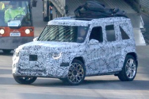 小さくてびっくり！ 噂のメルセデスベンツ「ベビーGクラス」、ついに実車をスクープ 画像