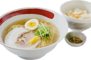 中国道・安富PA、「柚子塩ラーメン追い茶漬けセット」新発売 画像