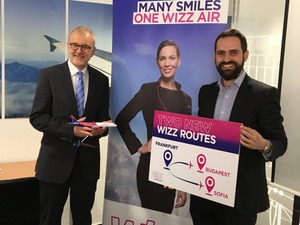フランクフルト国際空港に初乗り入れ…ウィズエアーがソフィア、ブダペスト線を開設へ