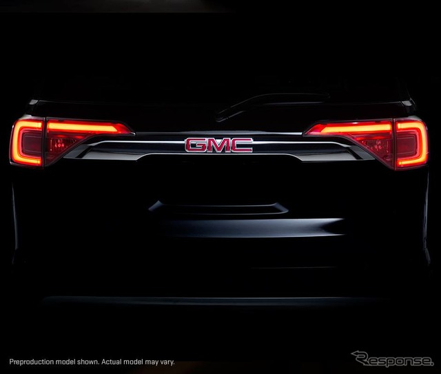 GMCの新型車の予告イメージ