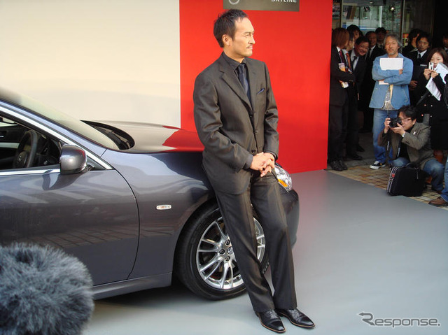 【日産 スカイライン 新型発表】渡辺謙 写真蔵…SHIFT_passion