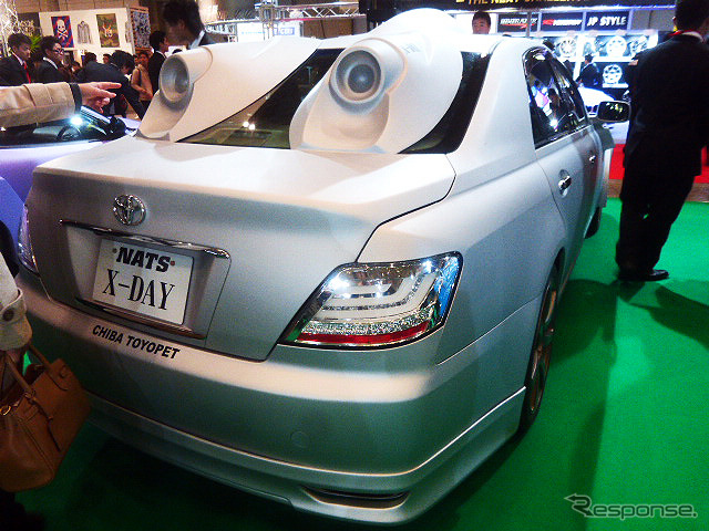 ベース車を想像できないほどのオリジナル作品で来場者を驚かせたNATS日本自動車大学校ブース(東京オートサロン2016/1月15日/幕張メッセ)