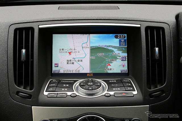 【日産 スカイライン 新型発表】最強のメーカー純正ナビ
